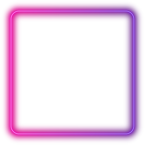 Neon glowing square